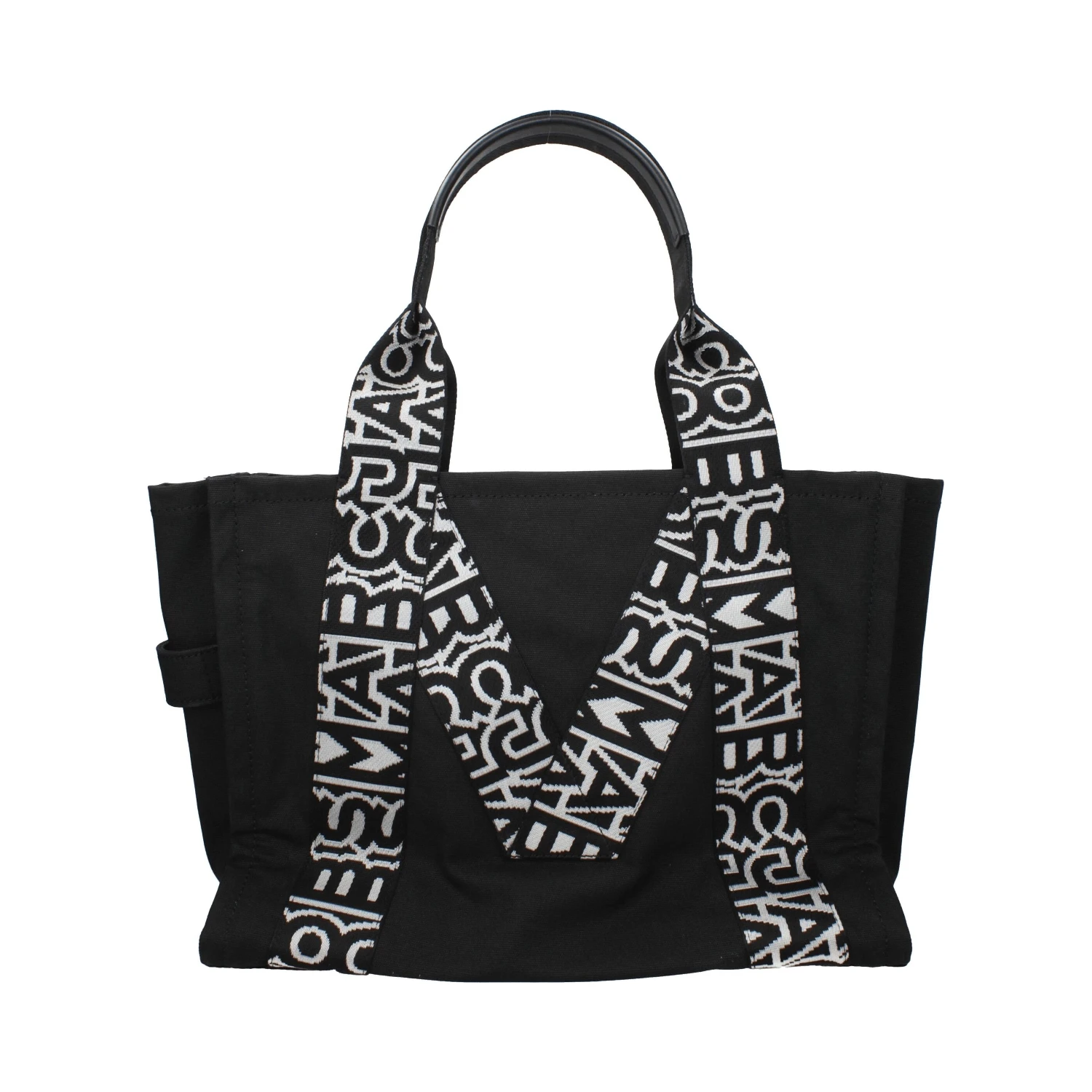 Black Fabric Shoulder Bag