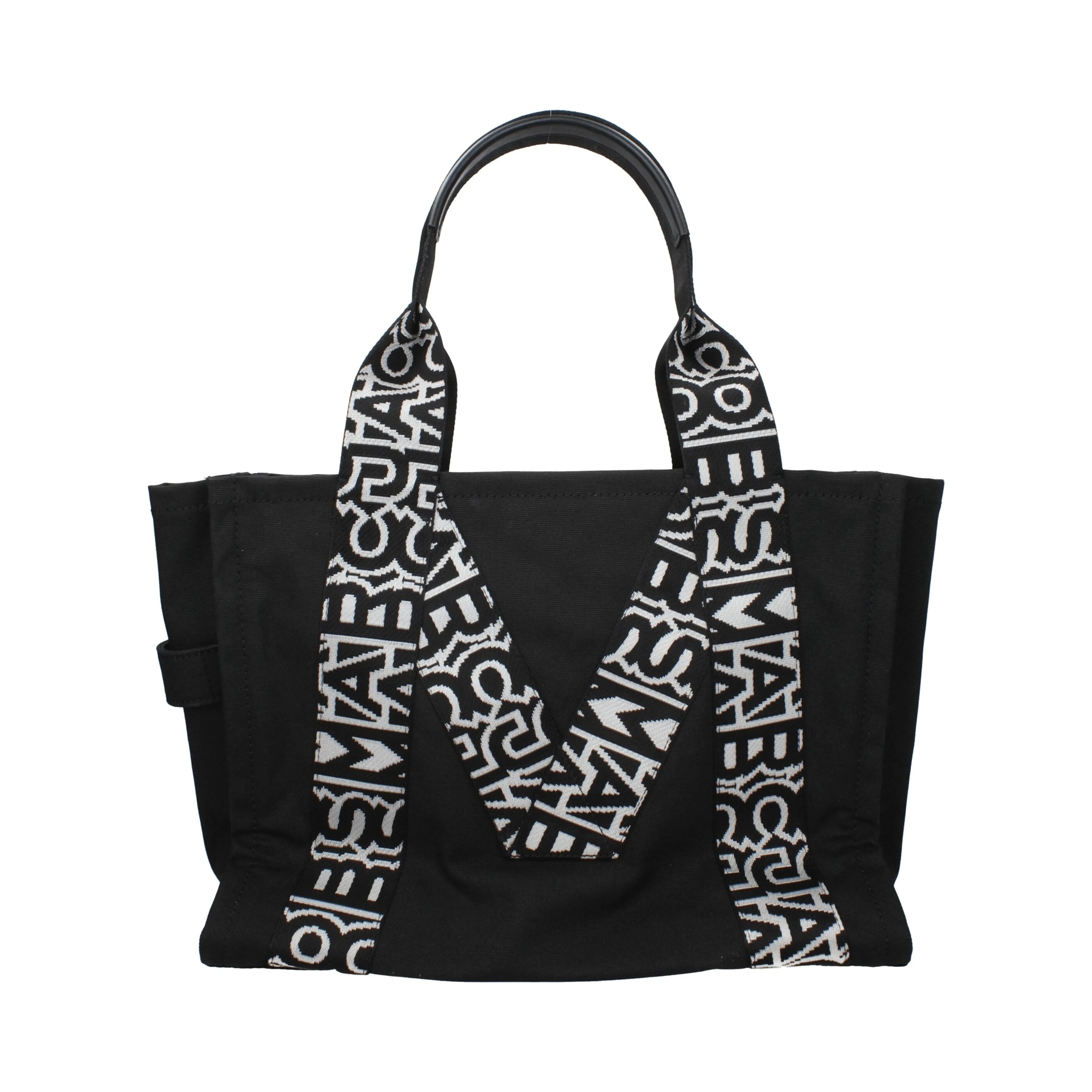 Black Fabric Shoulder Bag