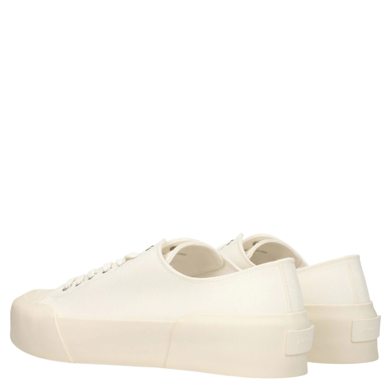 Beige Fabric Low Top Sneakers