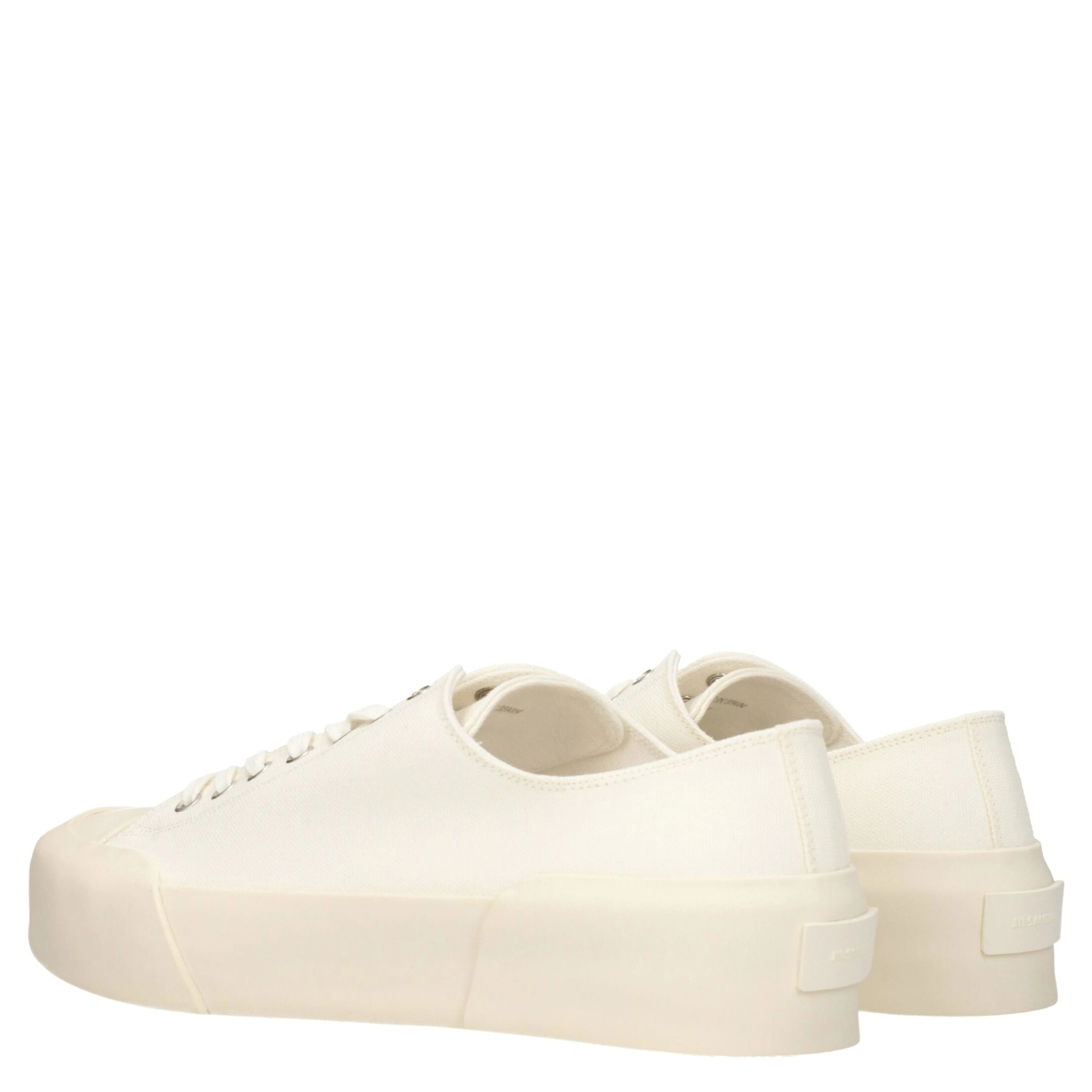 Beige Fabric Low Top Sneakers