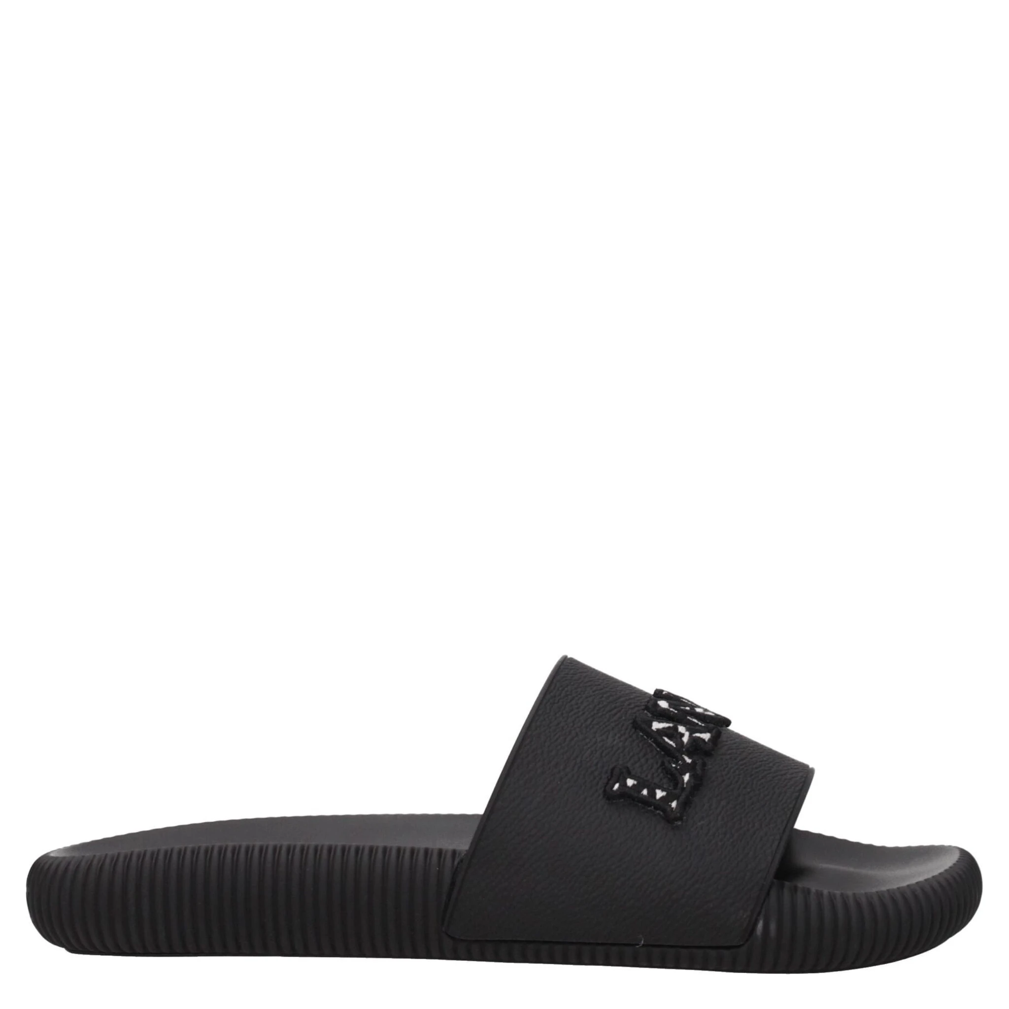 Black Cotton Slippers