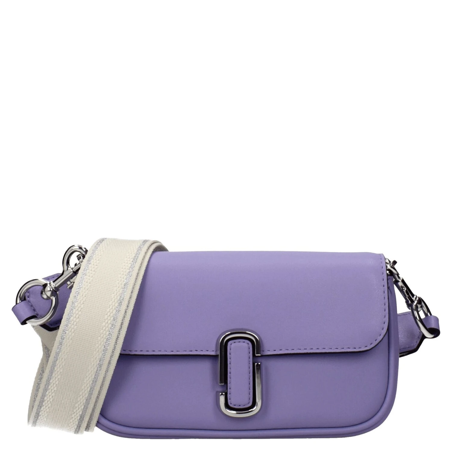 Purple Leather Crossbody Bag