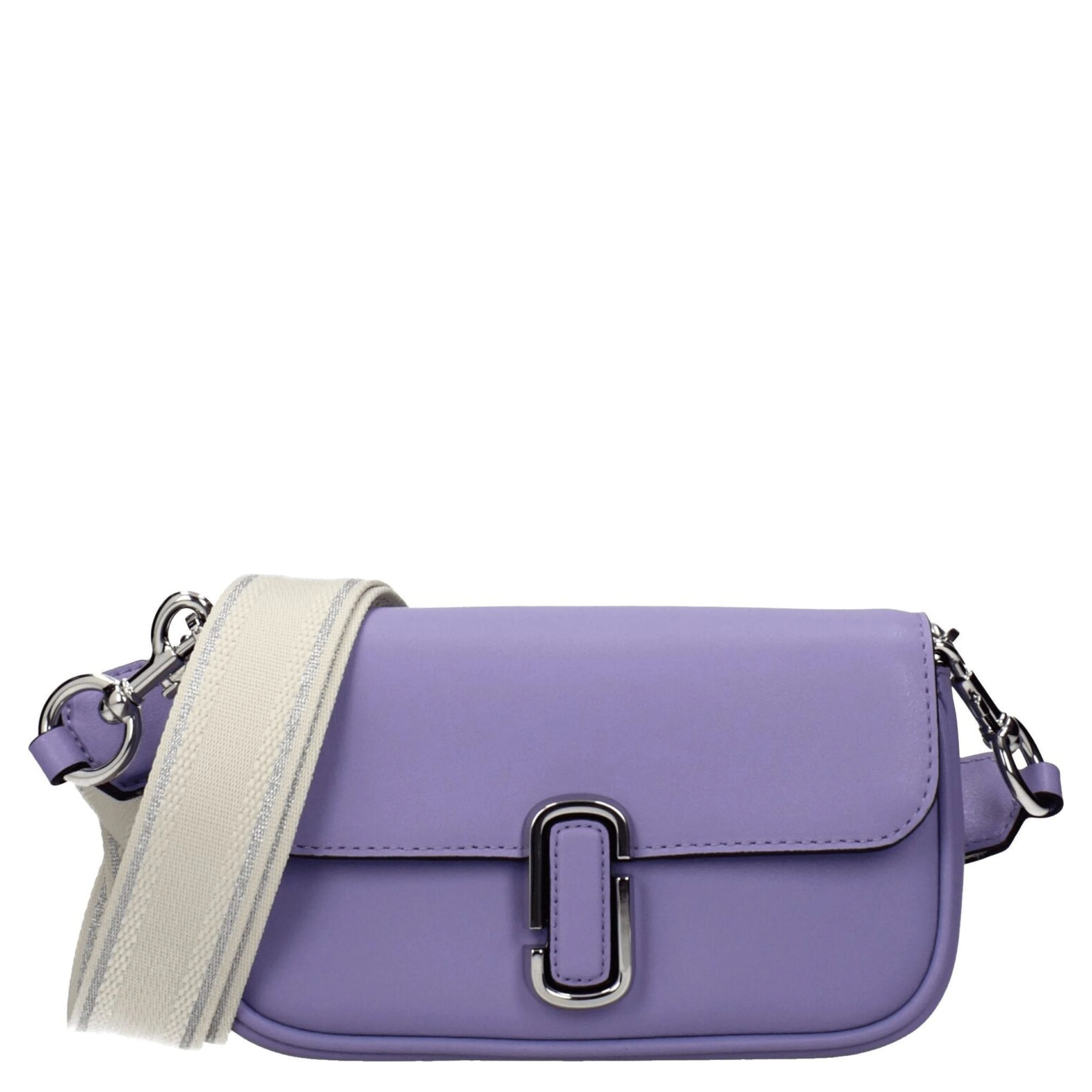 Purple Leather Crossbody Bag