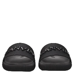 Black Cotton Slippers