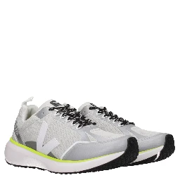 Gray Fabric Athletic Sneakers