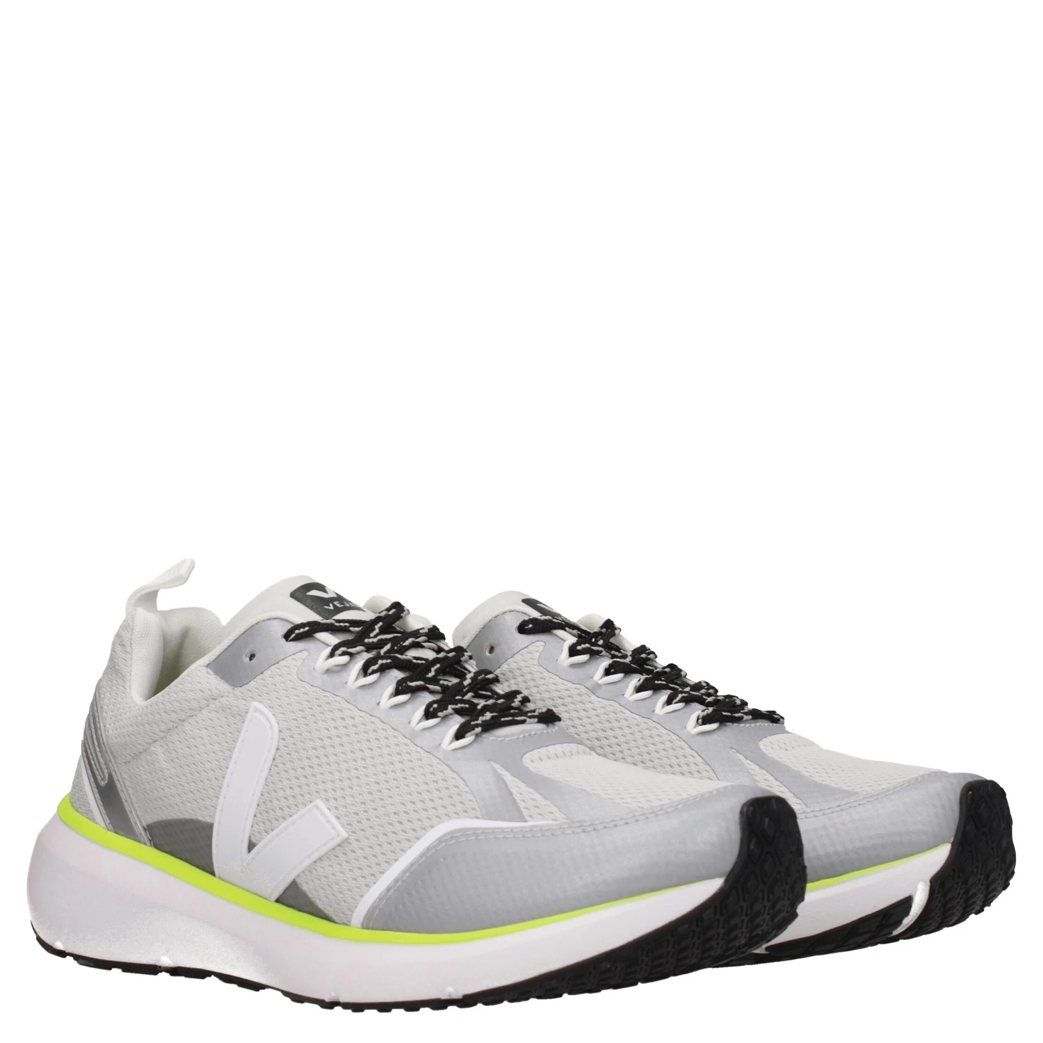 Gray Fabric Athletic Sneakers