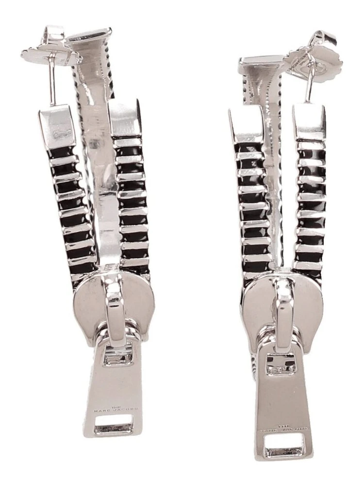 Gray Silver Earrings