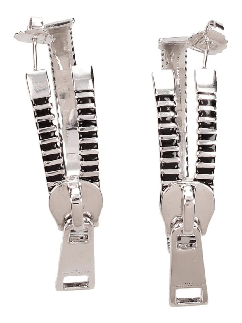 Gray Silver Earrings