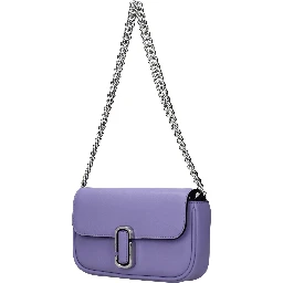 Purple Leather Crossbody Bag