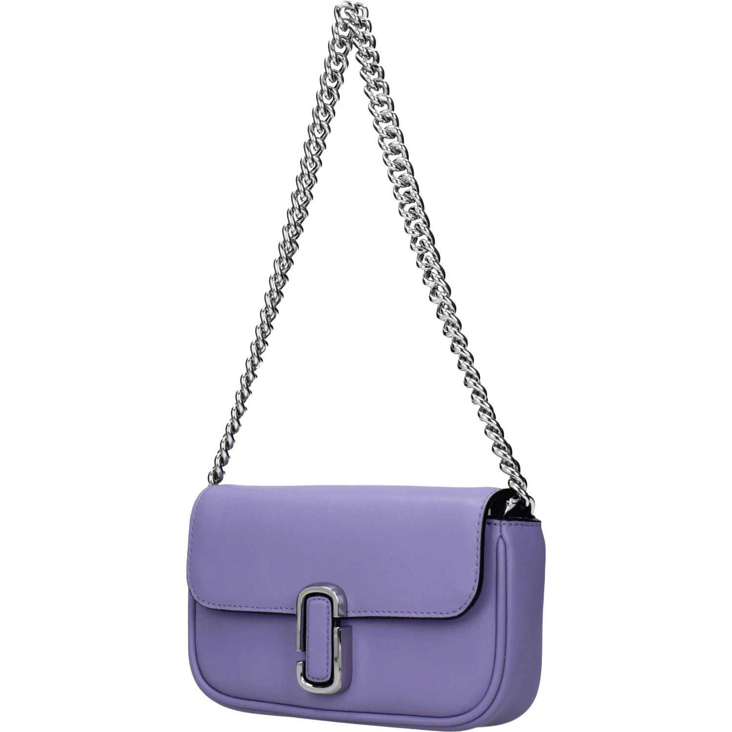 Purple Leather Crossbody Bag