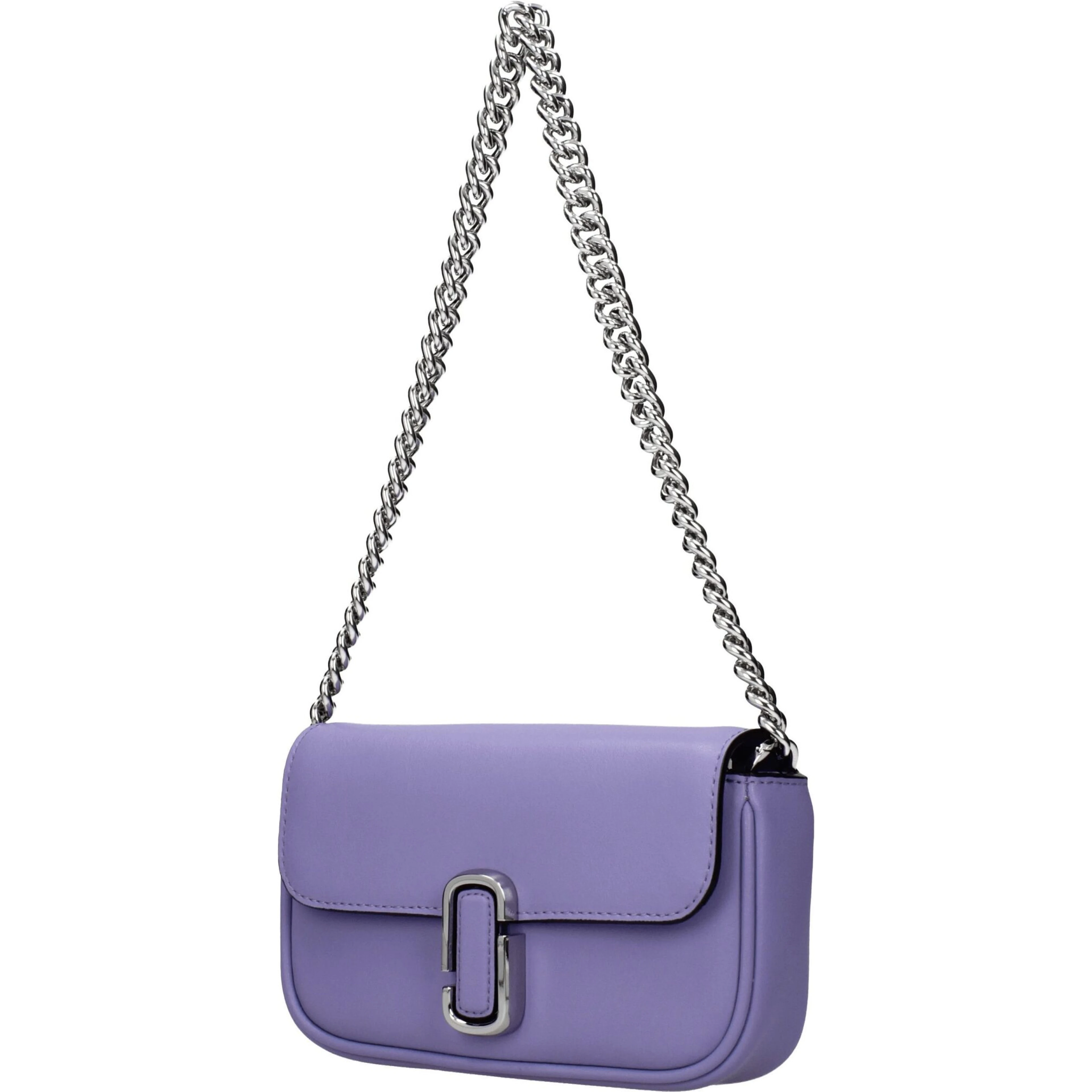 Purple Leather Crossbody Bag