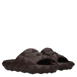 Brown Cotton Slippers