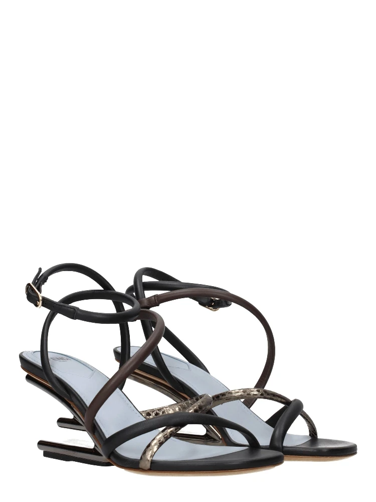 Multicolor Leather Flat Sandals alternative