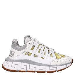 White Leather Athletic Sneakers