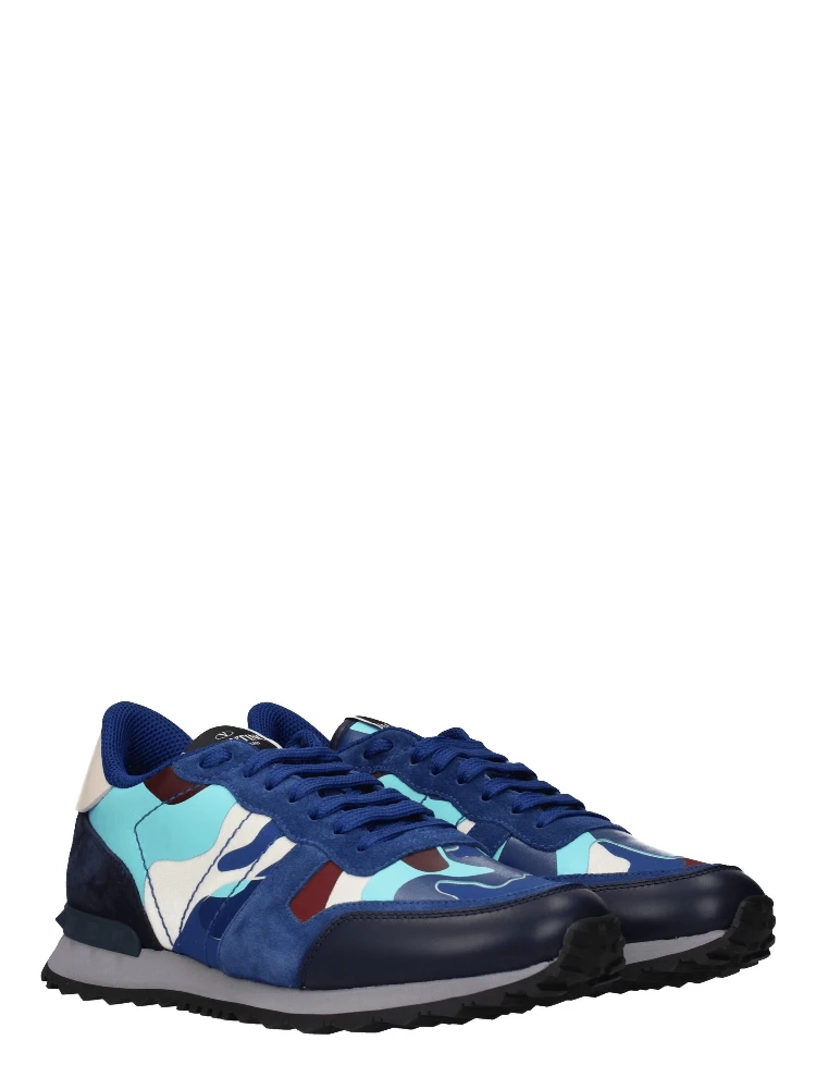 Blue Leather Athletic Sneakers alternative