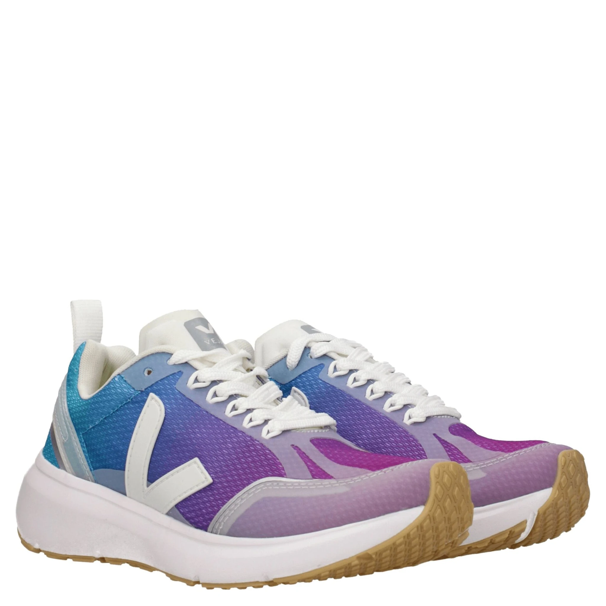 Multicolor Fabric Athletic Sneakers