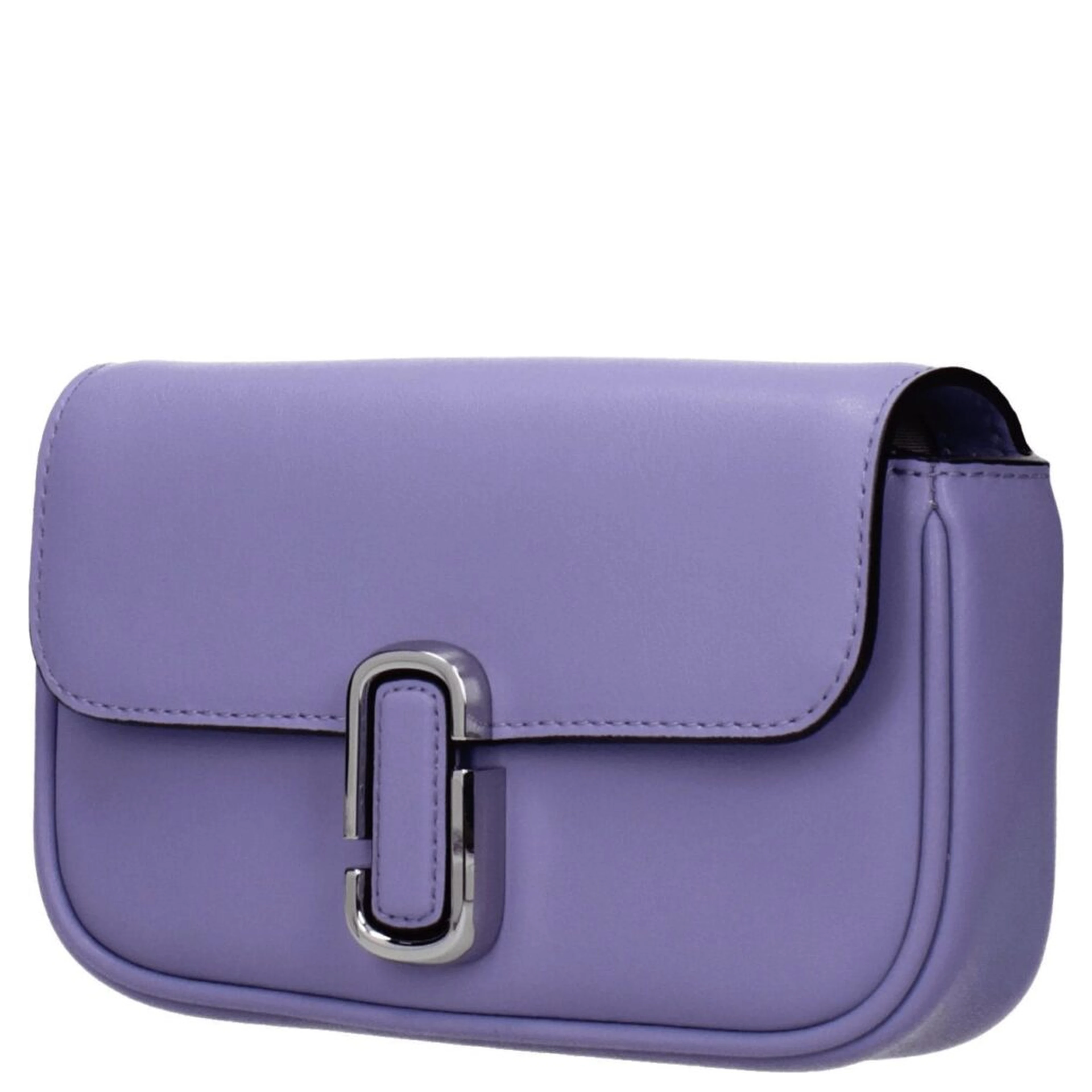 Purple Leather Crossbody Bag