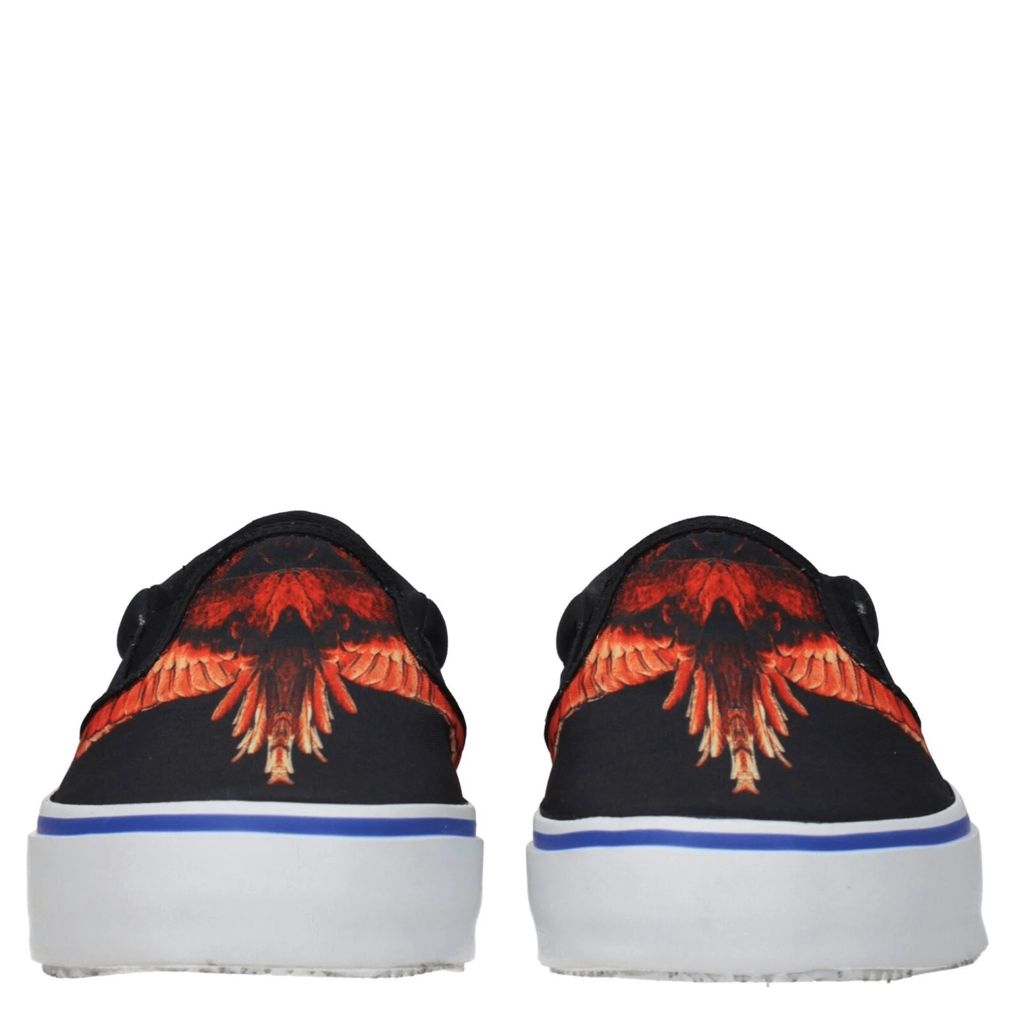 Black Fabric Slip-On Loafers