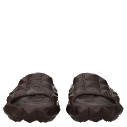 Brown Cotton Slippers