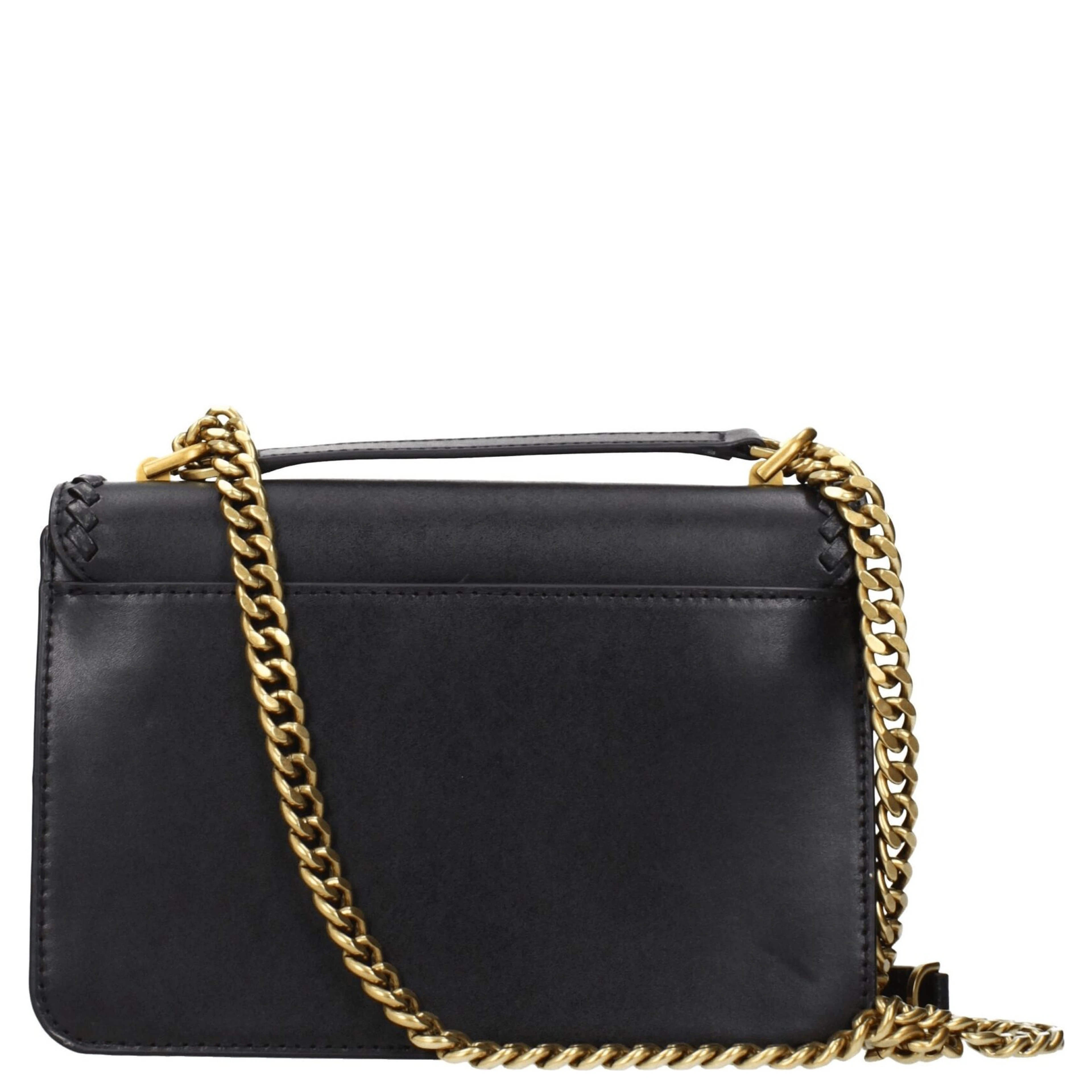 Black Leather Shoulder Bag