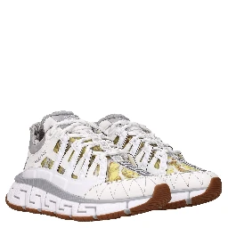 White Leather Athletic Sneakers