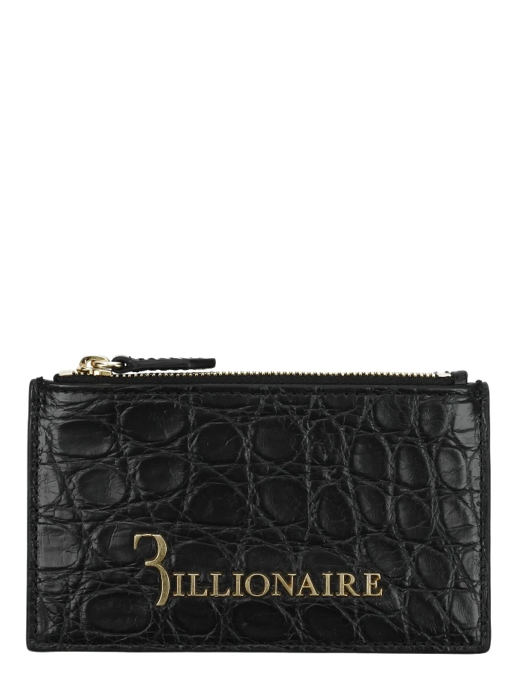 Black Crocodile Cardholder
