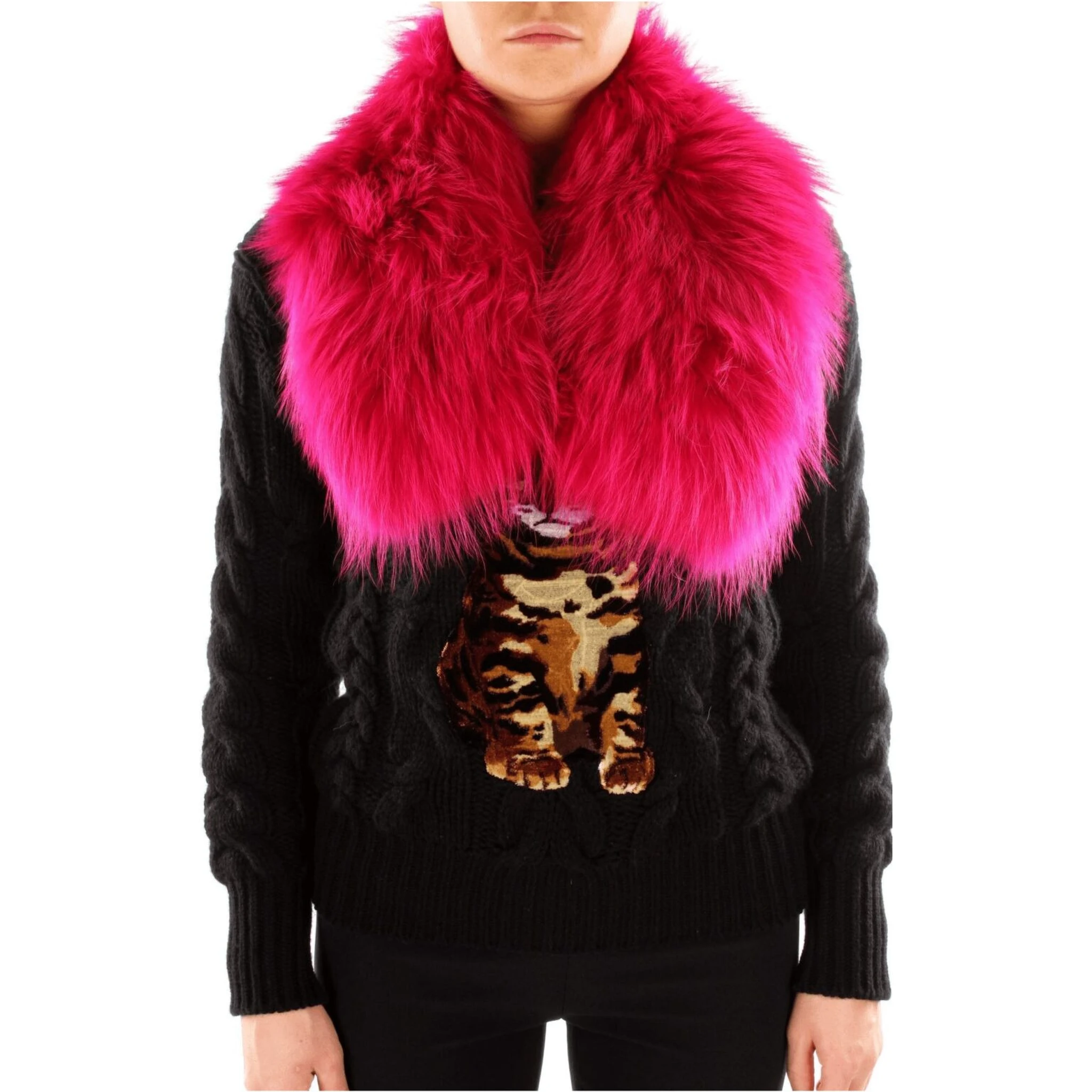 Pink Fur Foulard