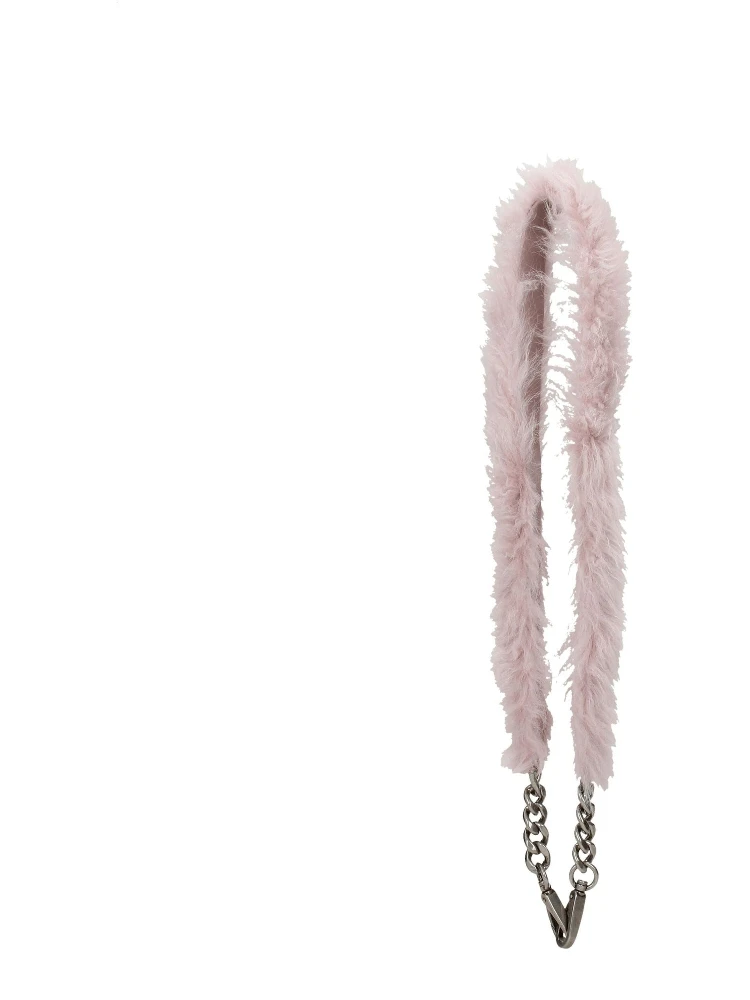 Pink Fur Shoulder Bag
