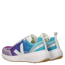 Multicolor Fabric Athletic Sneakers