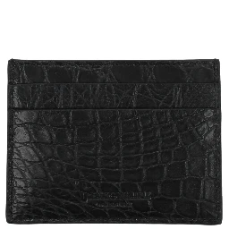 Black Crocodile Cardholder