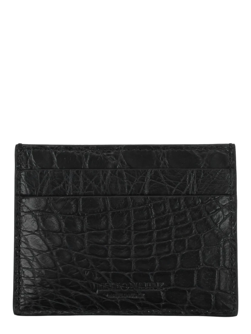 Black Crocodile Cardholder