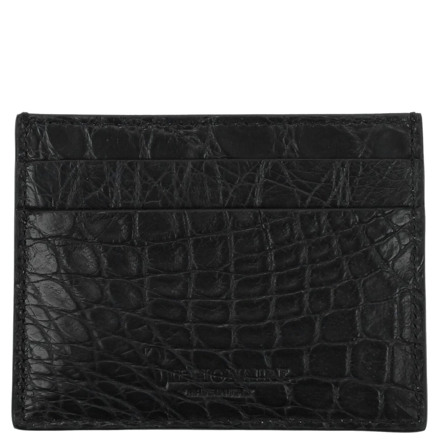 Black Crocodile Cardholder