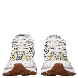 White Leather Athletic Sneakers