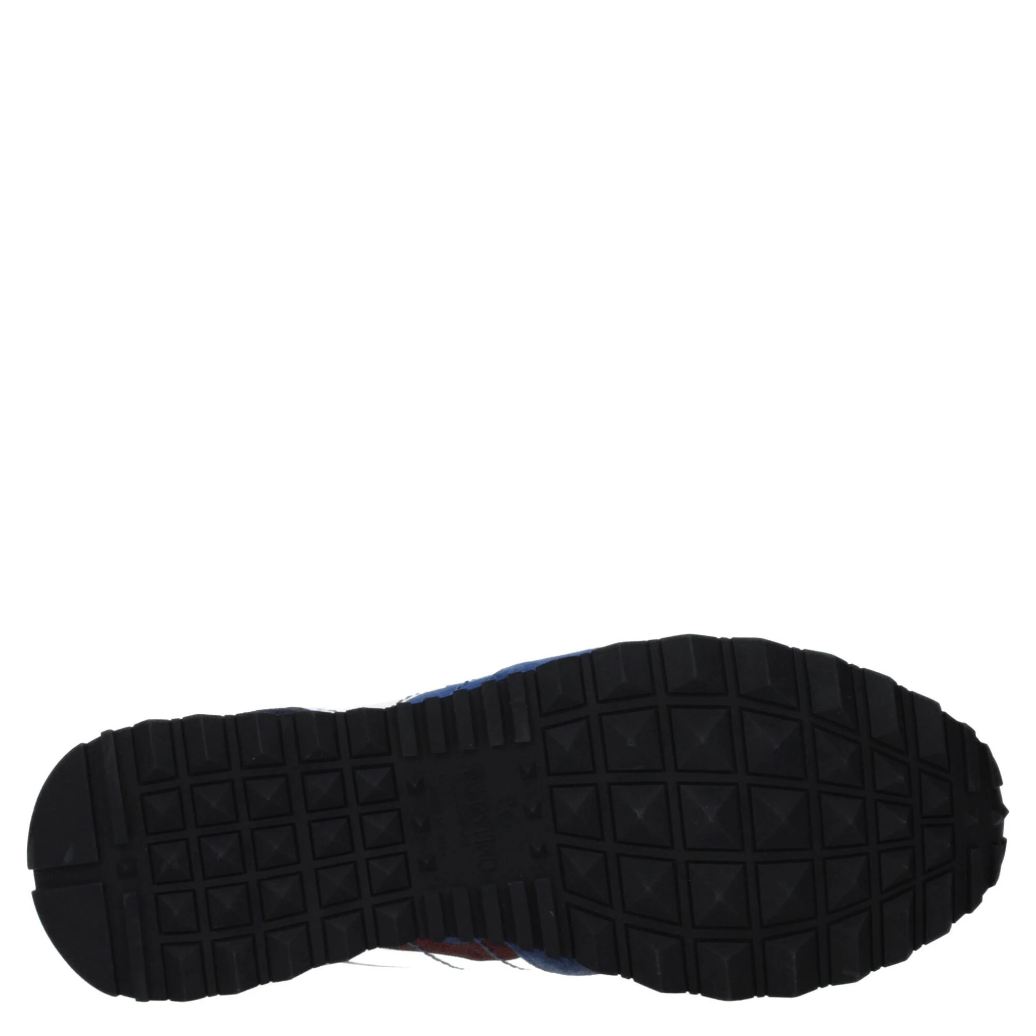 Blue Leather Athletic Sneakers