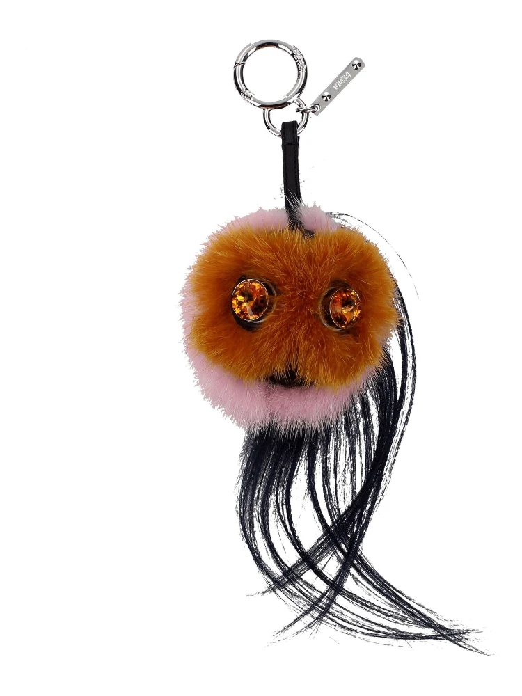 Brown Fur Keychain