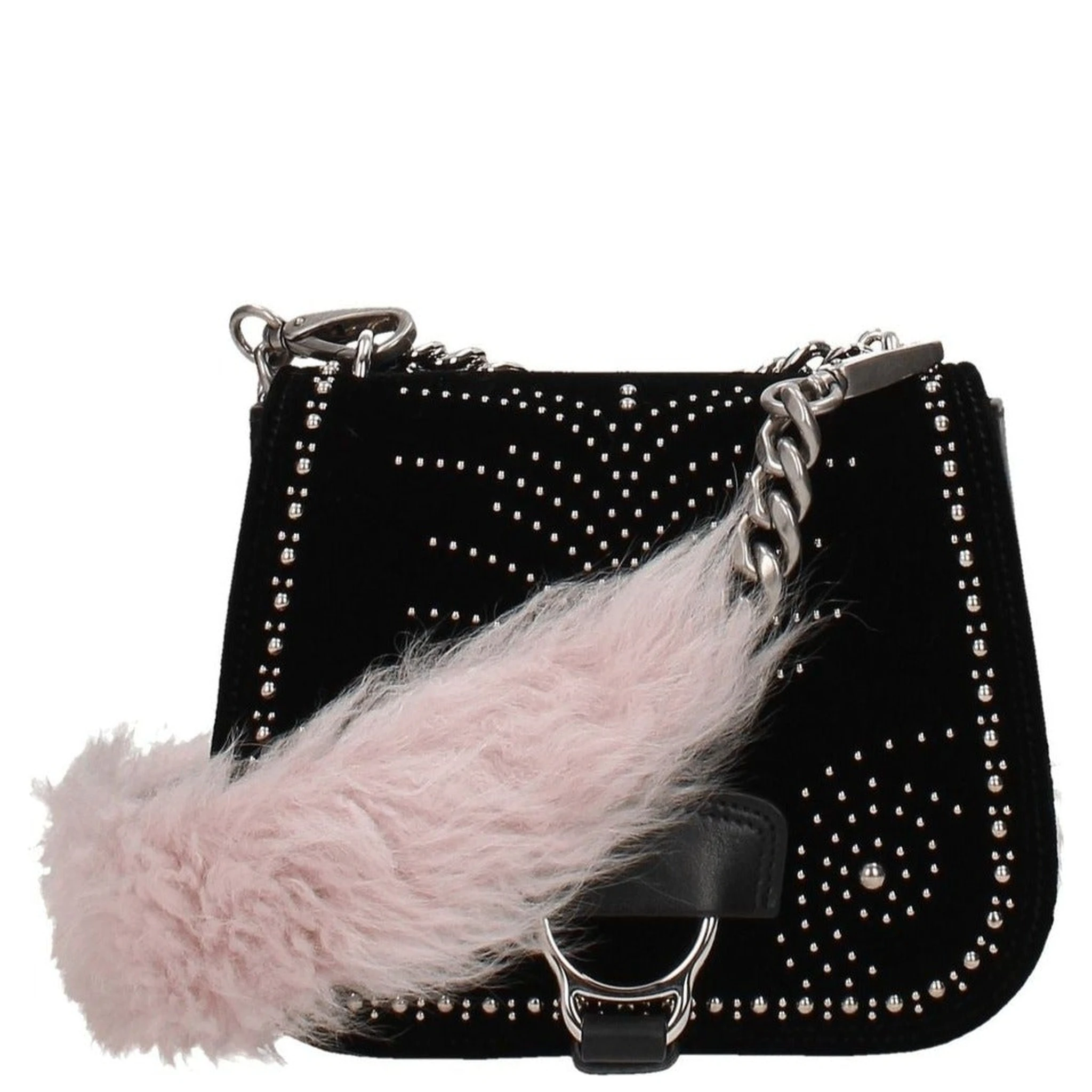 Pink Fur Shoulder Bag