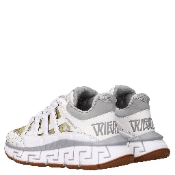 White Leather Athletic Sneakers