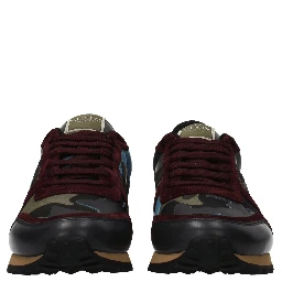 Green Leather Athletic Sneakers