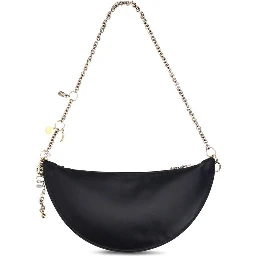 حقيبة كتف بوس توروس من جلد العجل الأسود