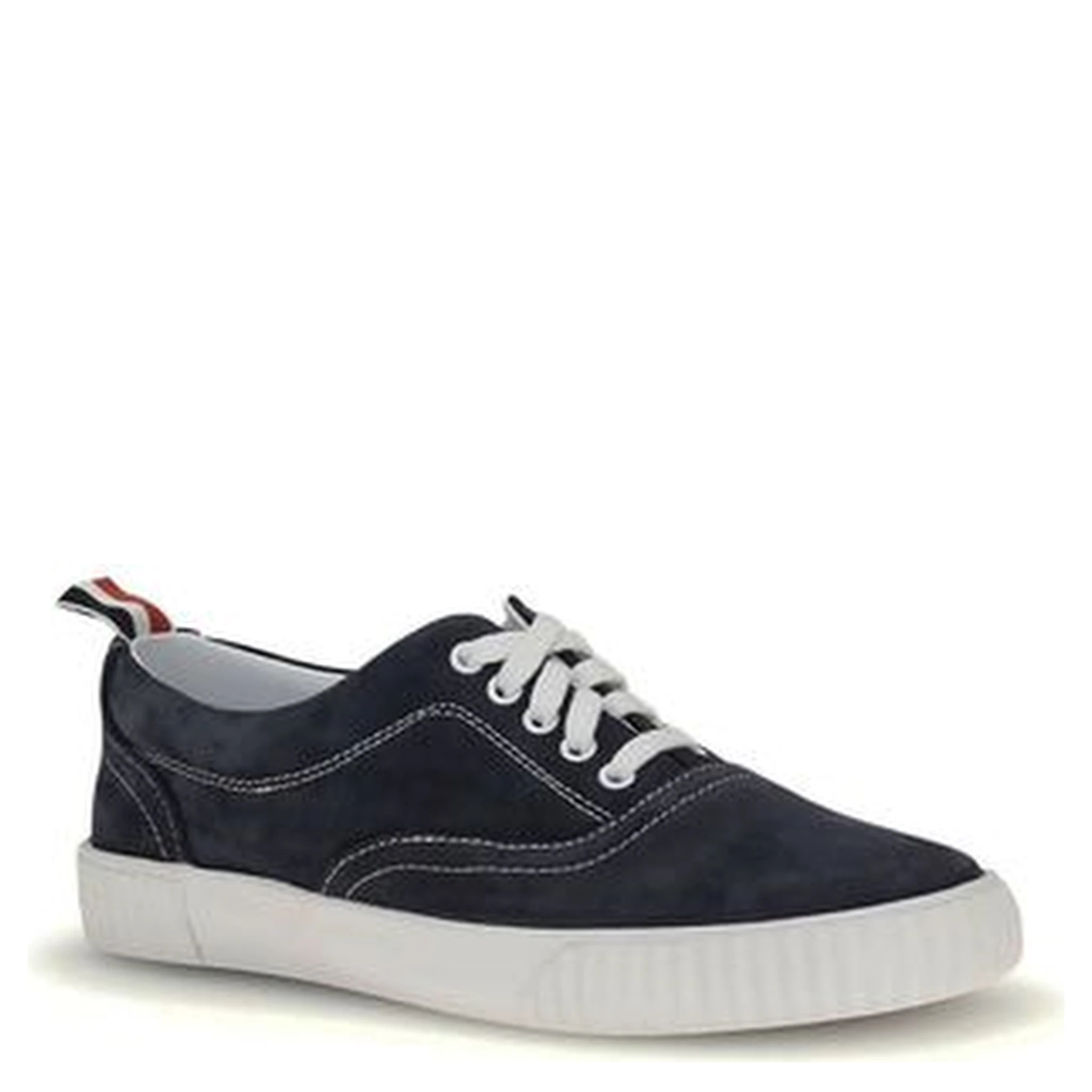 Blue Calf Leather Bos Taurus Low Top Sneakers
