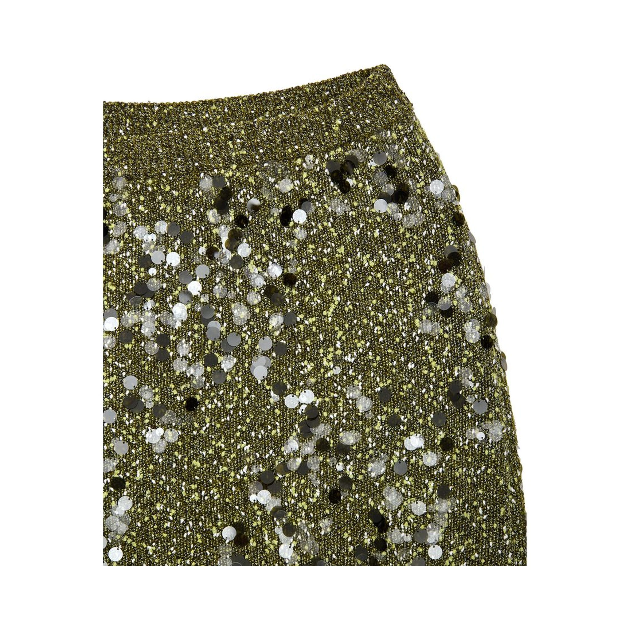 Green Viscose Mini Skirt