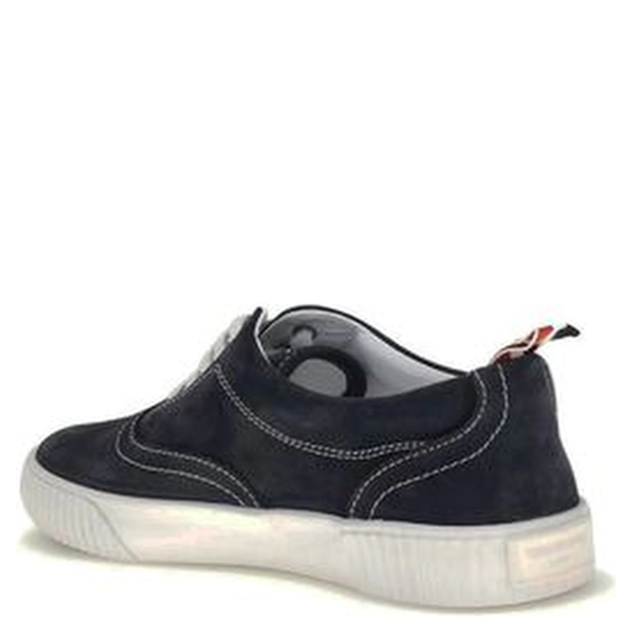 Blue Calf Leather Bos Taurus Low Top Sneakers