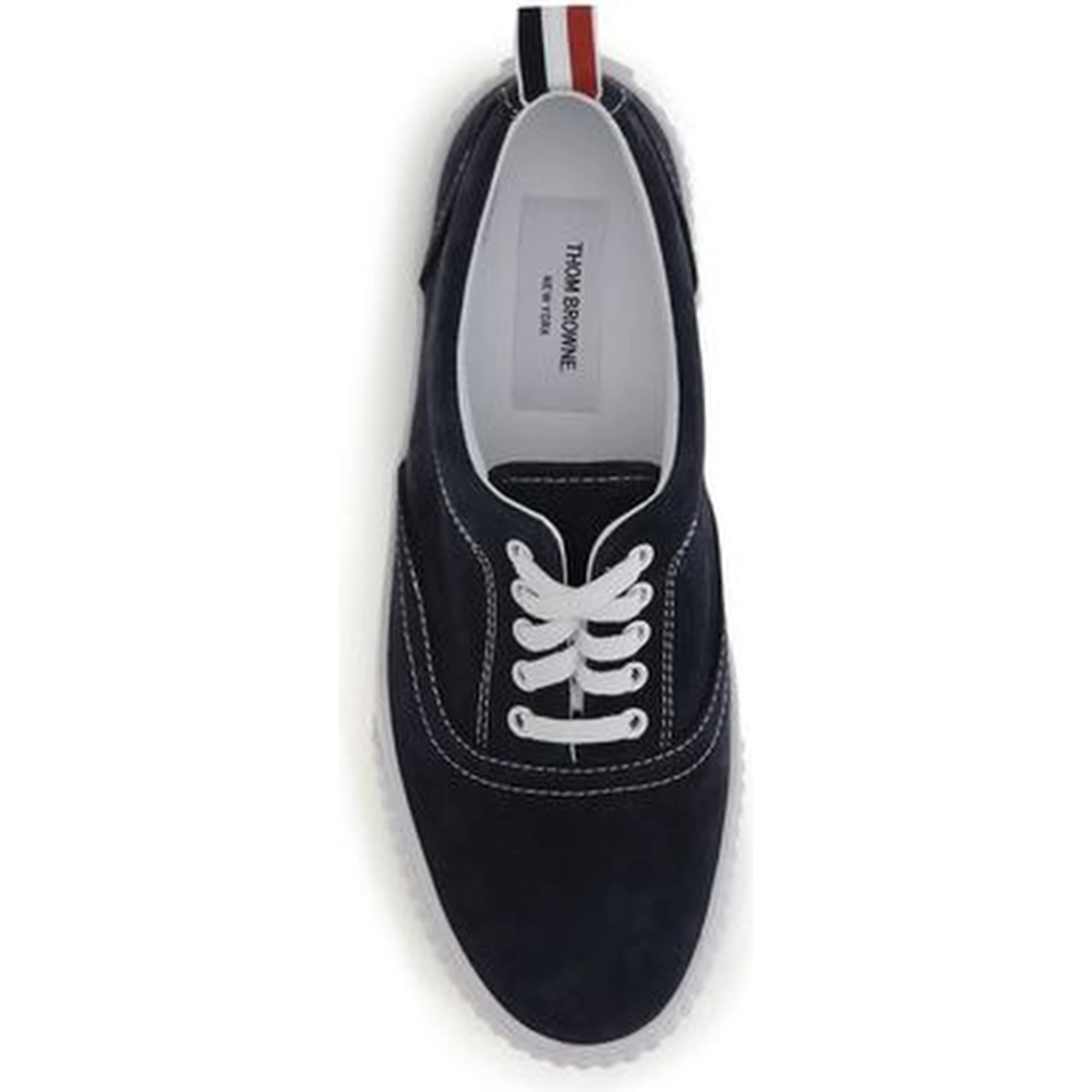 Blue Calf Leather Bos Taurus Low Top Sneakers