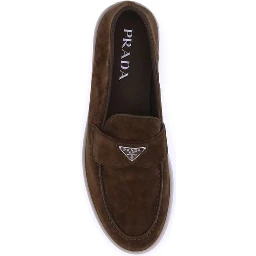 Brown Rubber Slip-On Loafers