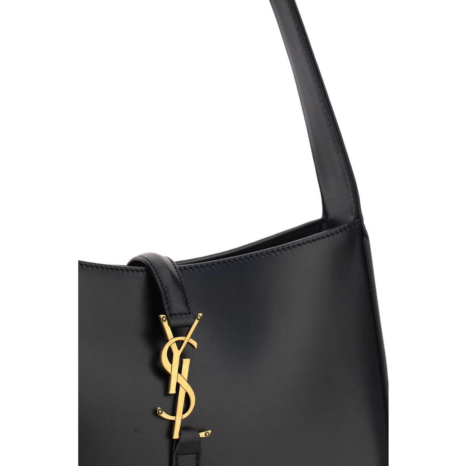 Black Calf Leather Bos Taurus Shoulder Bag