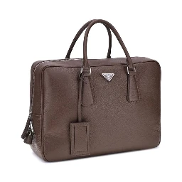 Brown Calf Leather Bos Taurus Briefcase