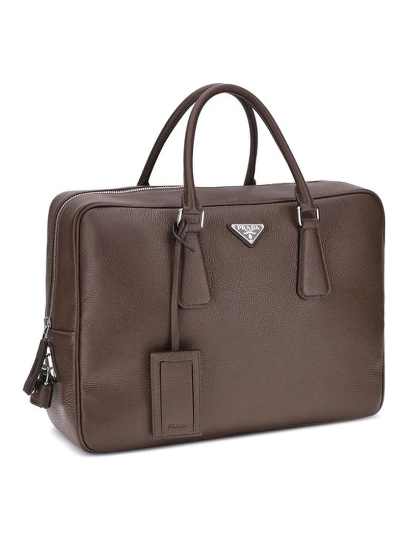 Brown Calf Leather Bos Taurus Briefcase
