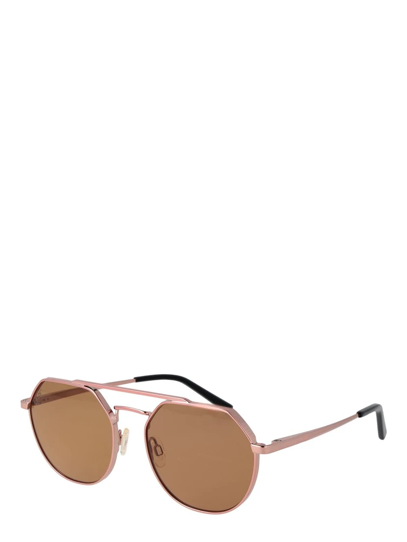 Rose Gold Metal Sunglasses