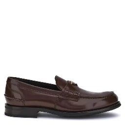 حذاء بوس توروس سهل الارتداء من جلد العجل البني