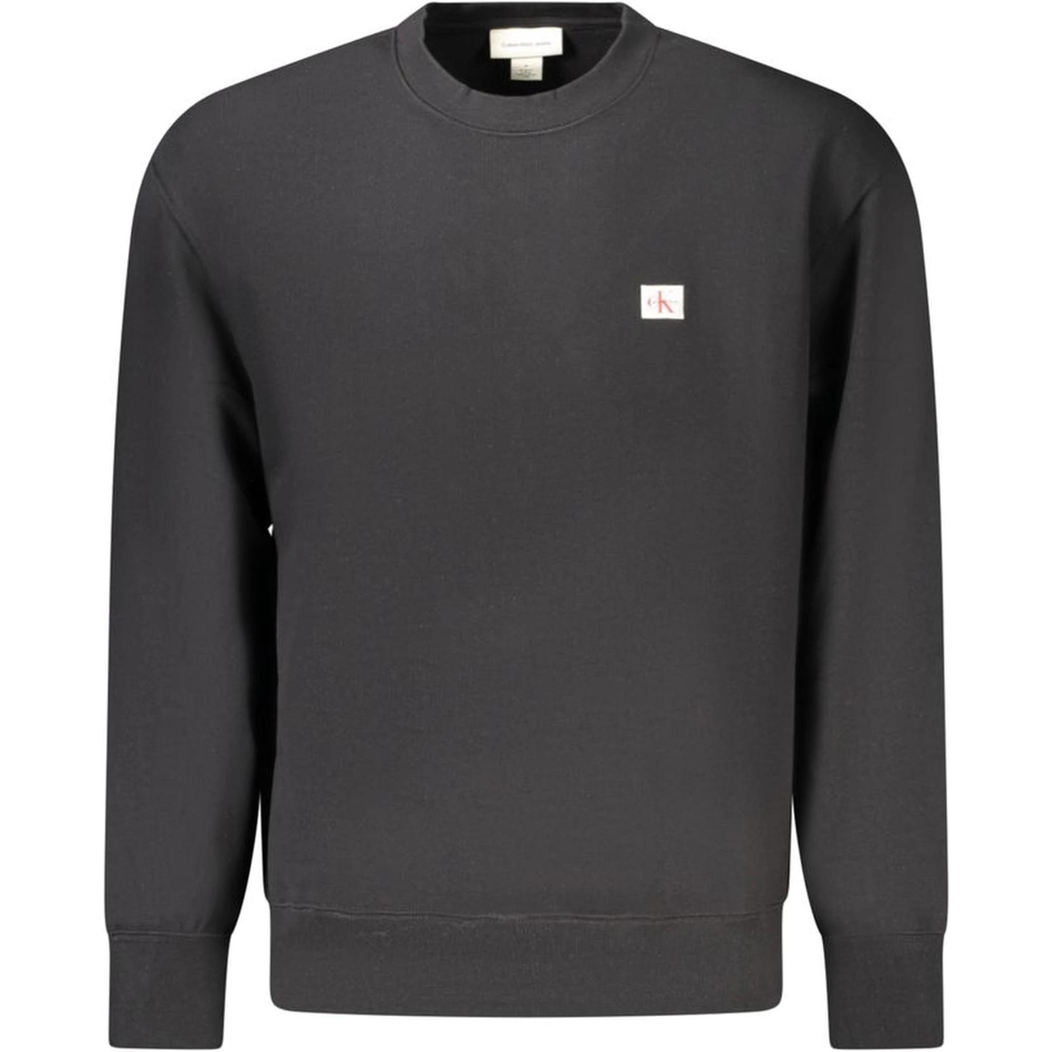 Black Cotton Men Sweater